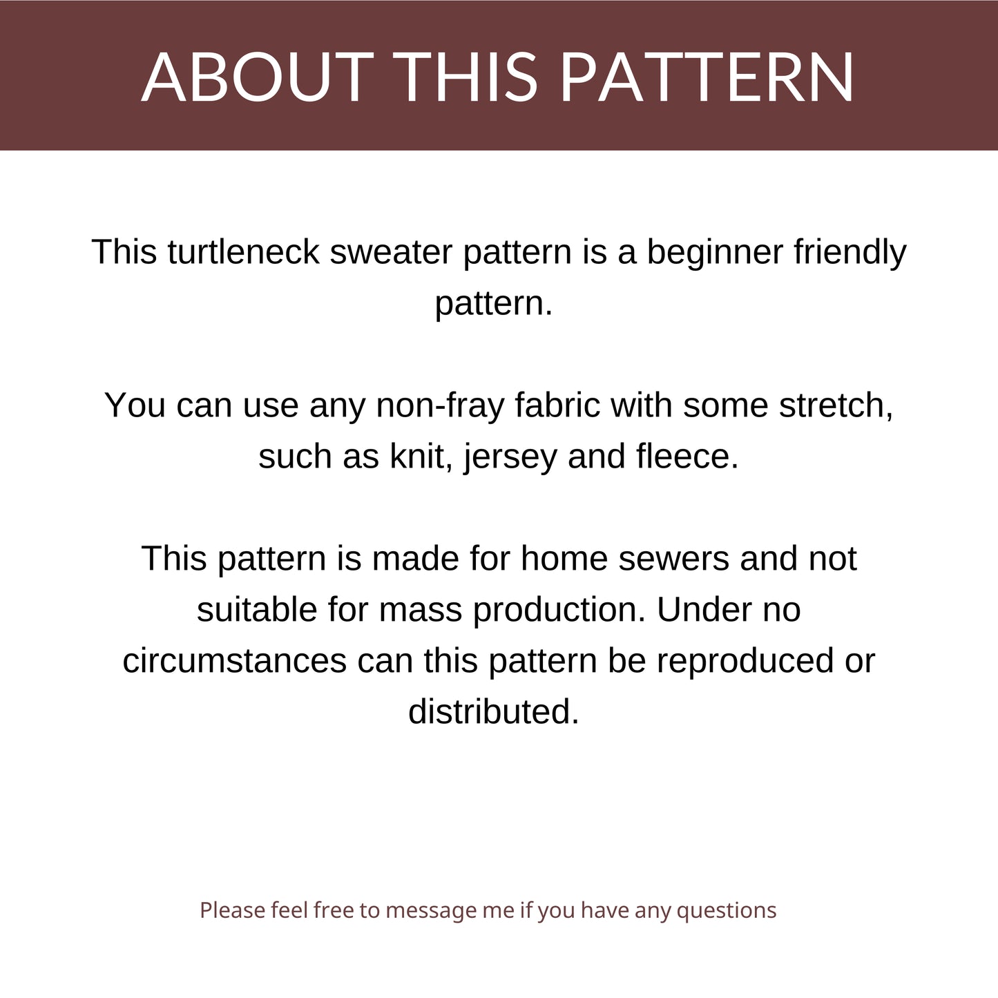 Dachshund Turtleneck Sweater Sewing Pattern