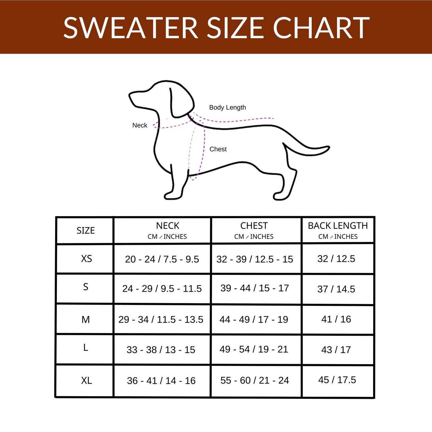 Dachshund Sweater 2 IN 1 (2 Designs) Sewing Pattern