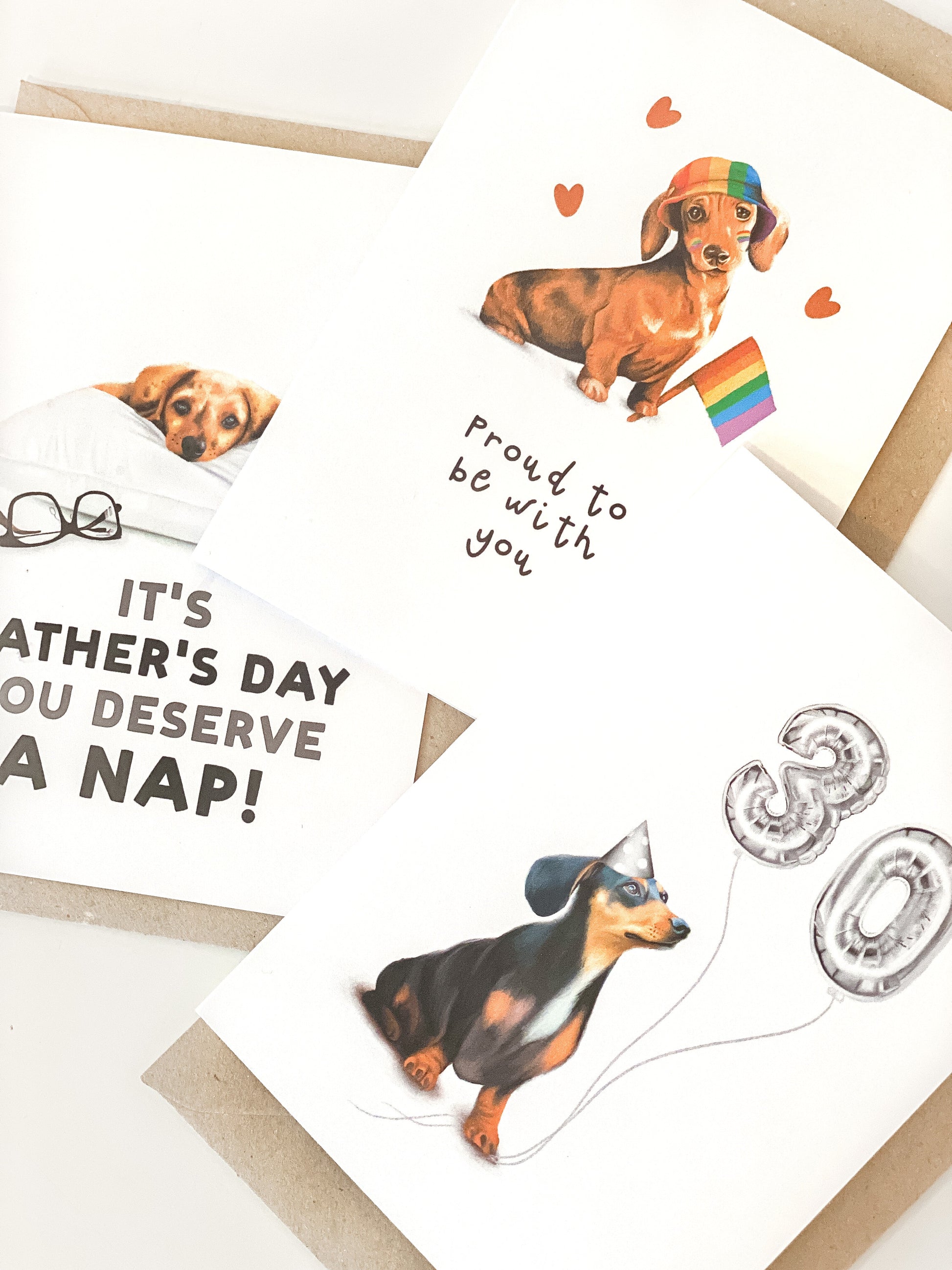 Happy 1st Birthday little girl dachshund card - Dear Cooper
