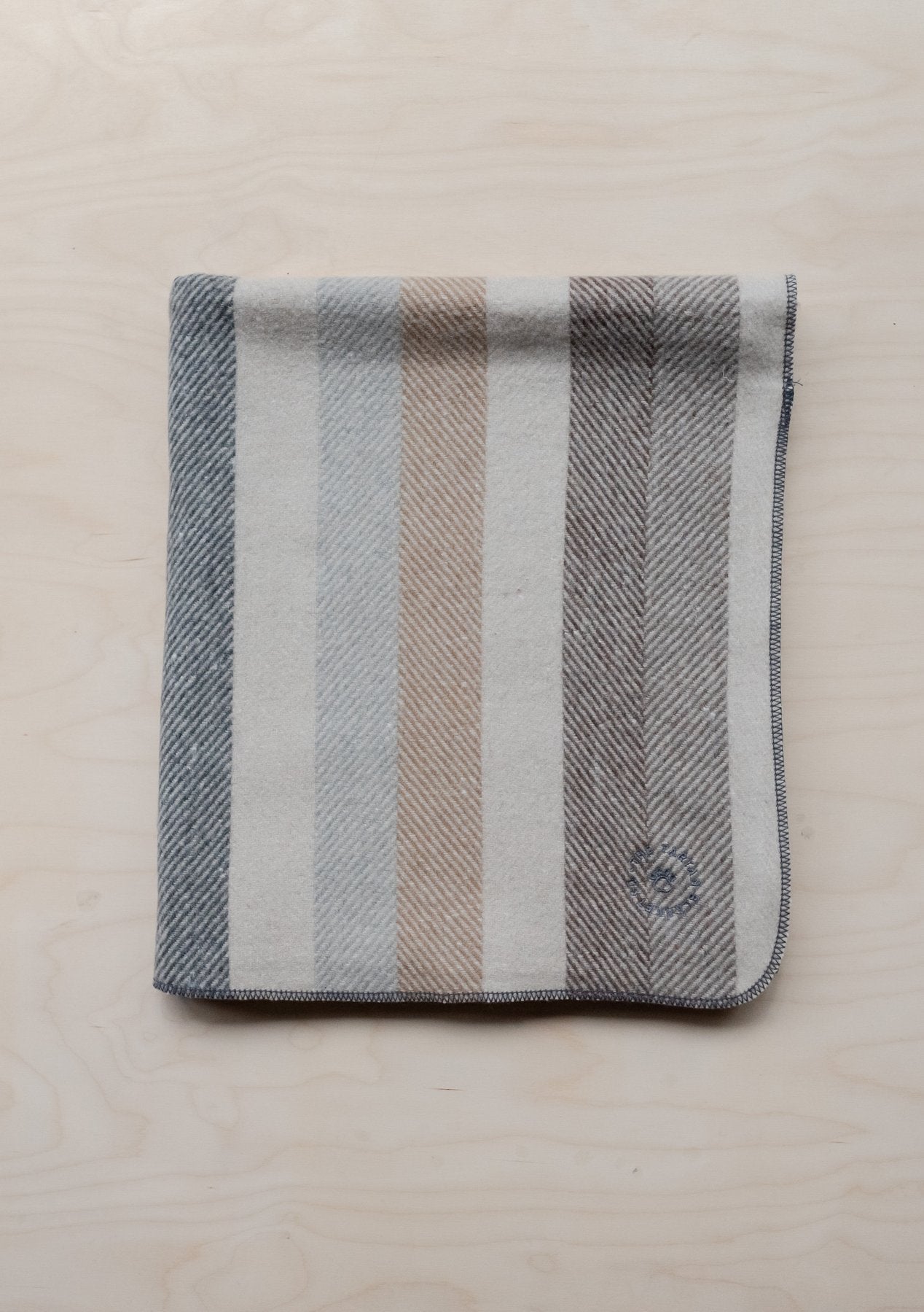 Recycled Wool Blanket - Neutral Stripe - Dear Cooper